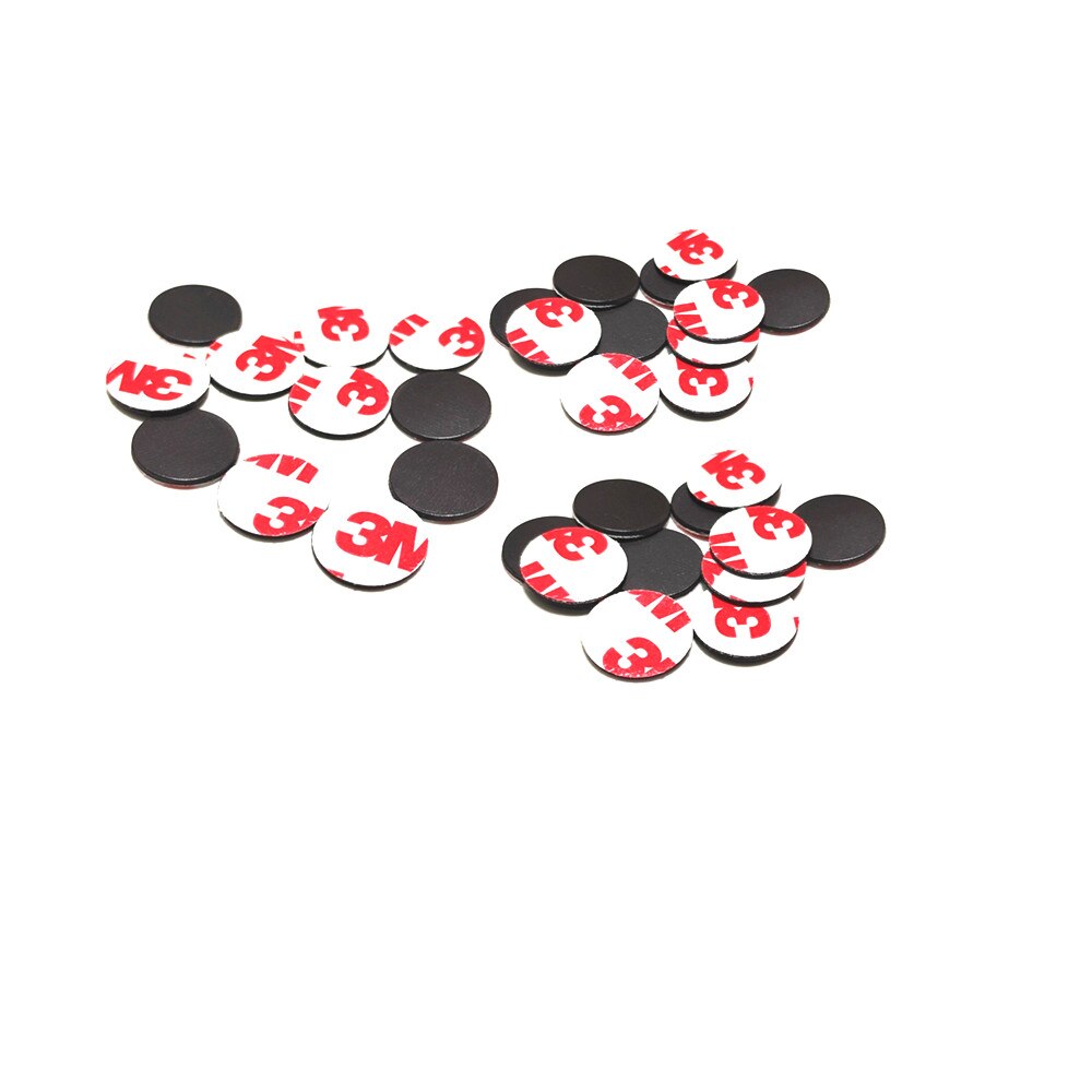 10-50PCS Round self adhesive disc magnets round rubber magnetic DIY Crafts 15mm x 2mm Round / Square