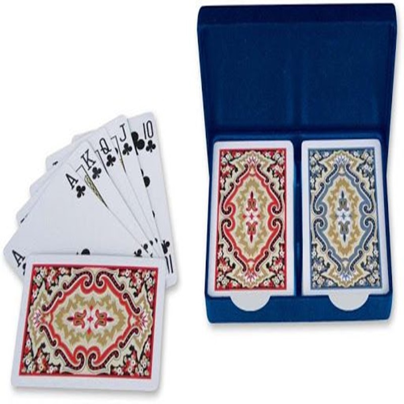 Desingonb angora kem plast dobbeltdækket spil poker papir boxed pvc og kort sjovt spil familie muligheder