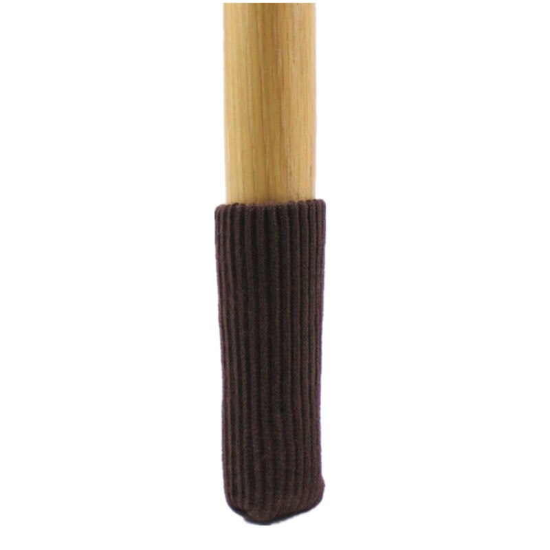 16/8/4 pièces meubles roulettes tasses couvre protecteur chaussettes tampons Polyester Table chaise jambes pieds couverture noir blanc marron Beige: 8pcs / Brwon 1
