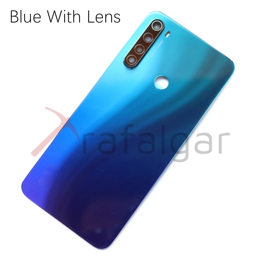 Voor Xiaomi Redmi Note 8 T Terug Glas Cover Rear Batterij Deur Panel Terug Behuizing Vervanging Voor Redmi Note 8 T M1908C3XG