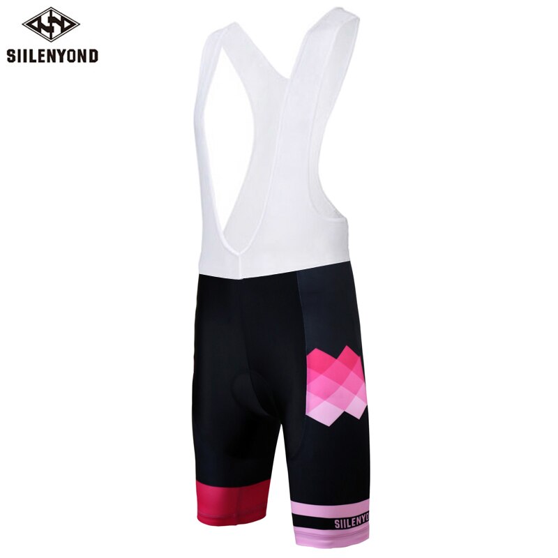 Siilenyond kvinnor cykling bib shorts pro stötsäkra mountainbike cykling haklapp tigers med coolmax 3d gel vadderad