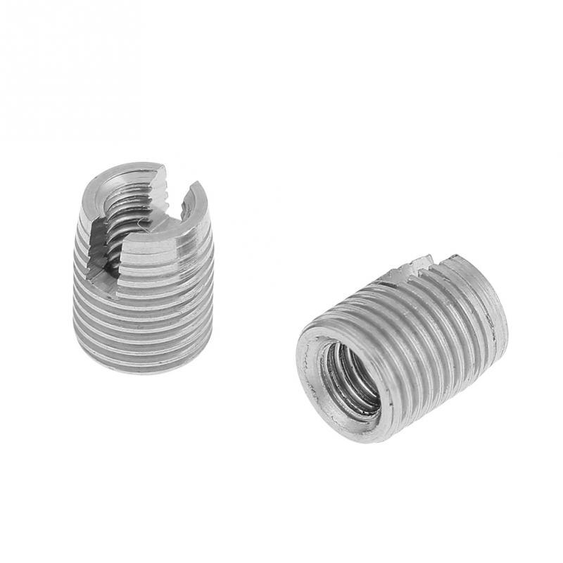 20Pcs/Set Stainless Steel SUS303 Helical Insert Self Tapping Slotted Screw Thread Repair Insert M3 x 6mm