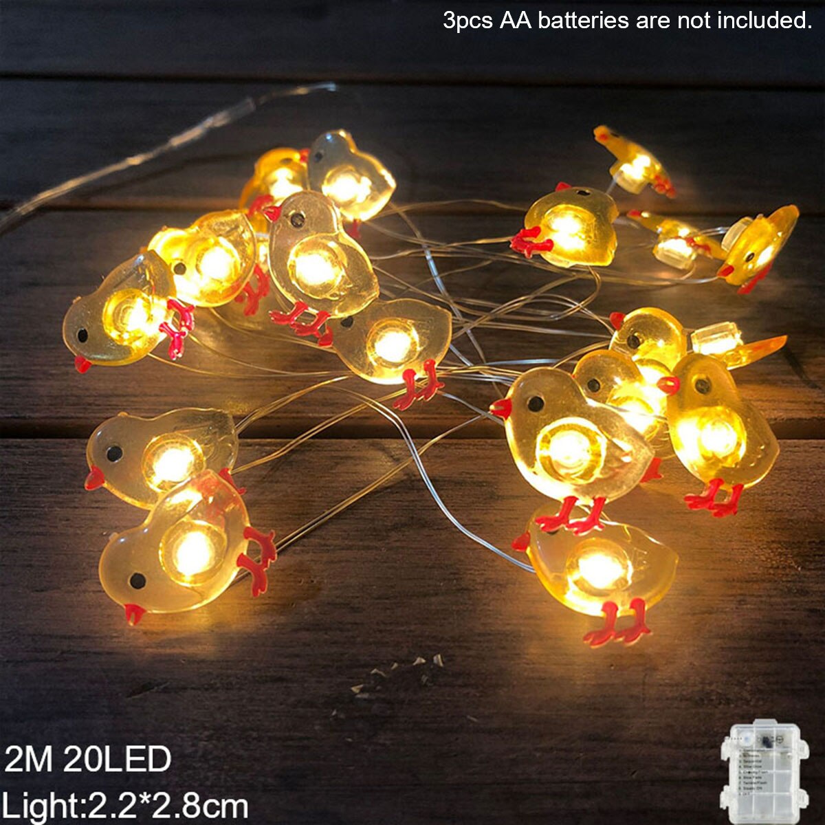 Easter LED Bunny String Lights Easter Decoration For Home Carrot Rabbit Fairy Light Supplies Happy Easter Party Favor: 05