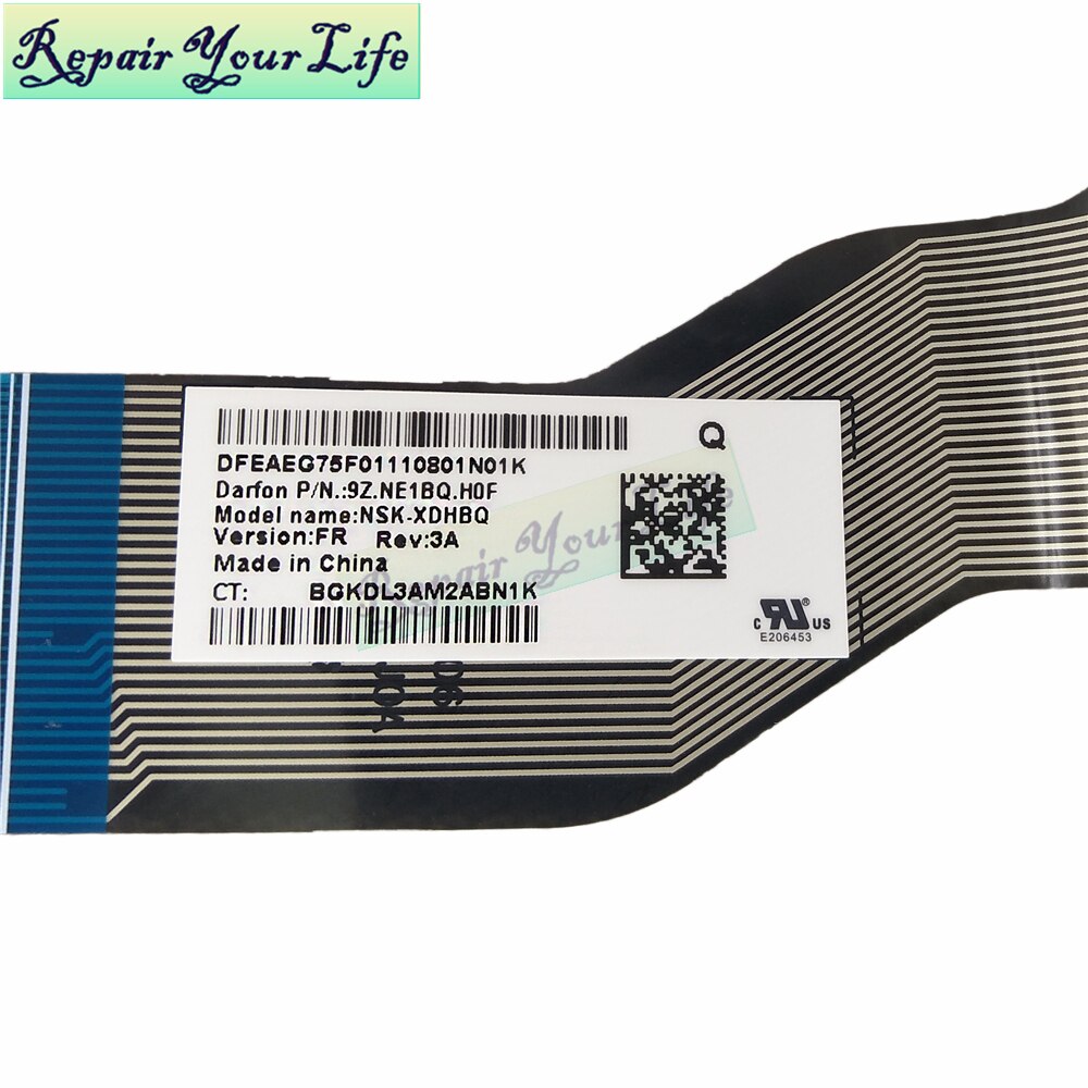 Azerty lys tastatur til hp envy  x360 15m 15-bp00 15-bp015 15-bs 15-bw 250 g6 fr fransk nsk.xdhbq sort kb grønne taster baggrundsbelysning