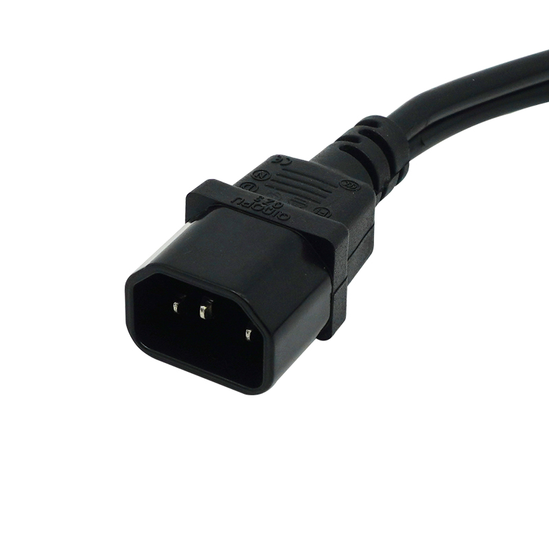 Cable de alimentación divisor de 30cm para PC, escáner e impresora, IEC320 C14 a IEC320 C13 + C5 Y