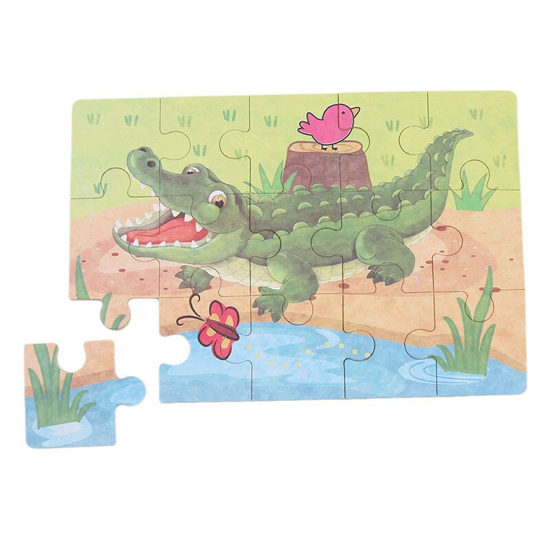 Kinderen Speelgoed Cartoon Houten 3D Puzzel Dieren Patroon Puzzel Kids Classic Educatief Speelgoed Kinderen Kids