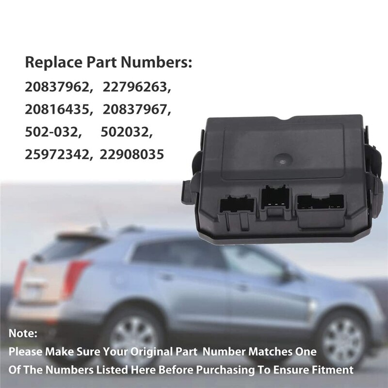 Rear Liftgate Control Module for Cadillac SRX 20837967 502-032 20837962