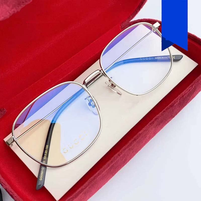 Vierkante platte lichte bril vintage klein montuur superlichte brilmonturen heren dames metalen brilmonturen unisex