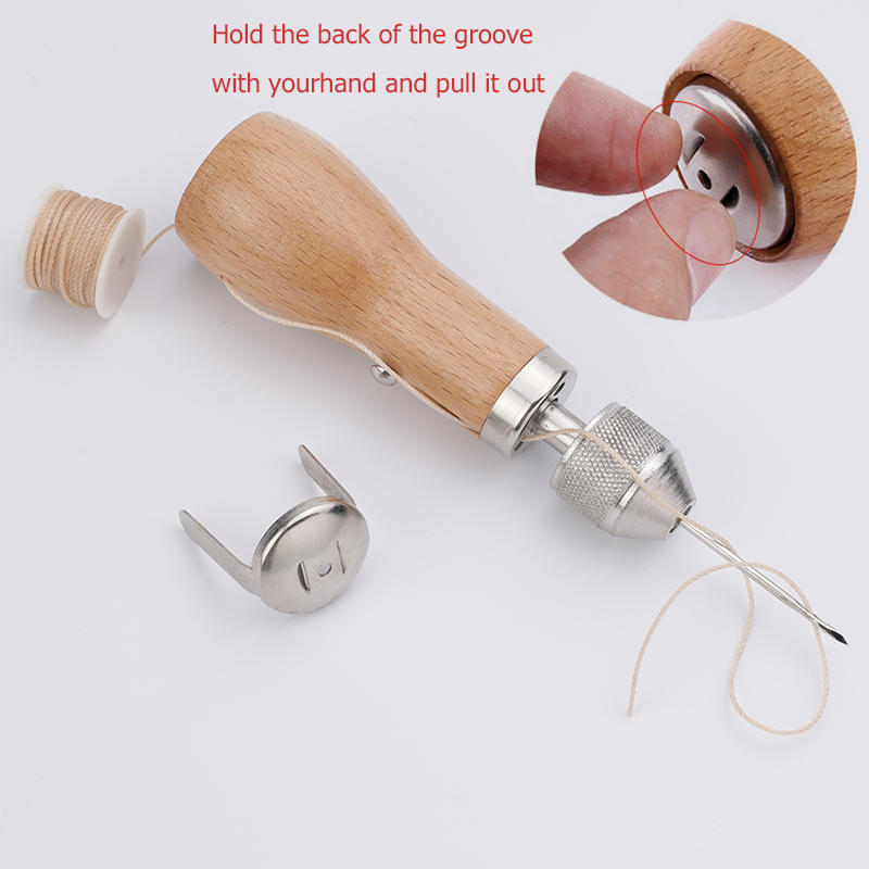 LMDZ Leather Sewing Awl Thread Kit Manual Sewing Machine Speedy Stitcher Leather Craft Stitching Shoemaker Canvas Repair Tool