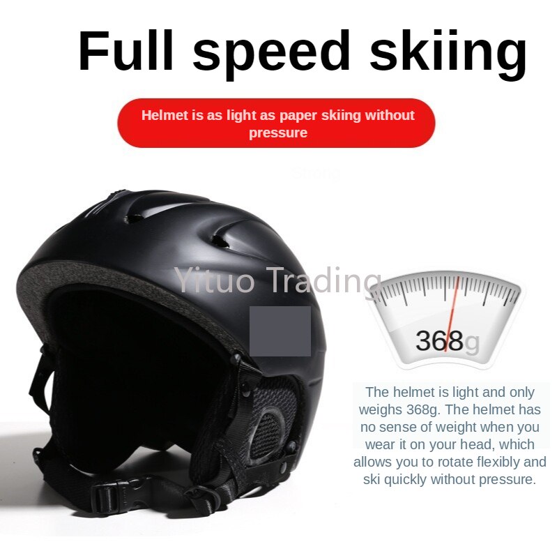 14 trous Ski casque Eps casquette corps PC visage coquille placage Double planche neige casque hiver Sports de plein air équipement de Ski