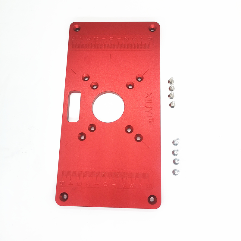 Woodworking trimming machine Flip Cover Plate Router Table Insert Plate For Woodworking Benches Router Universal RT0700C: Default Title