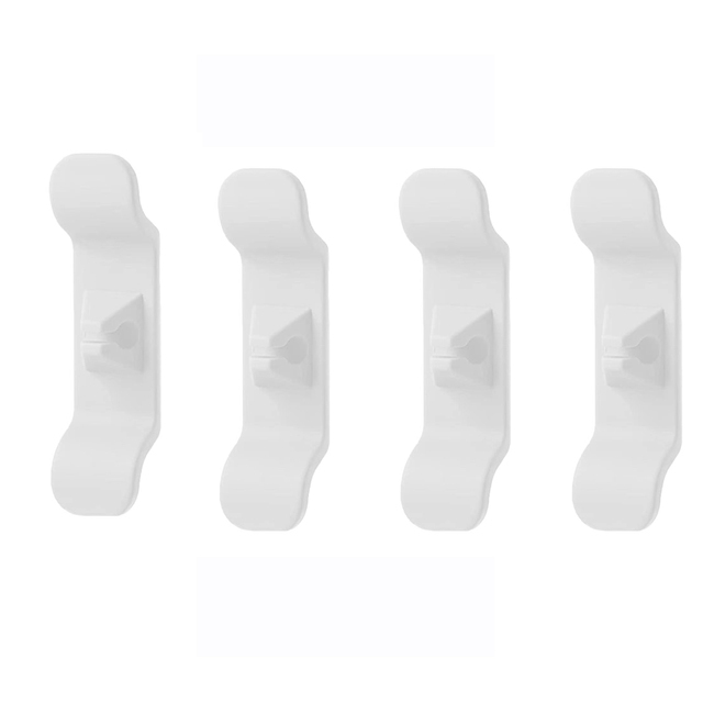 Kabel Veranstalter Verpackung Clips Halfter Draht Versteck Kabel Wickler Verwaltung wickeln Lagerung Für Küche Geräte TV Daten Kabel Ladegerät: Braun
