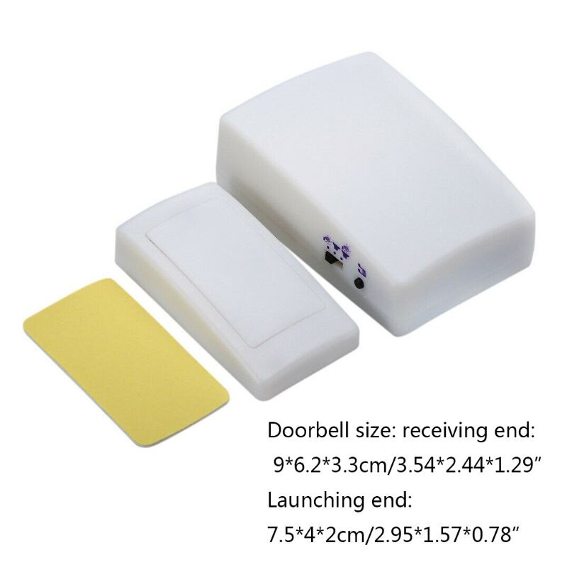 Timbre inalámbrico con luz de 7 colores para el hogar, timbre de puerta inalámbrico con Flash cambiable, con sonido sordos y con discapacidad auditiva, multifunción,