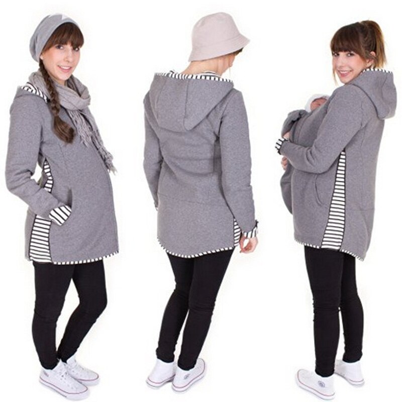 Keelorn manteaux de maternité veste d'hiver pour femmes enceintes vêtements de plein air à manches longues solide apporter enfants tenues vêtements vestes