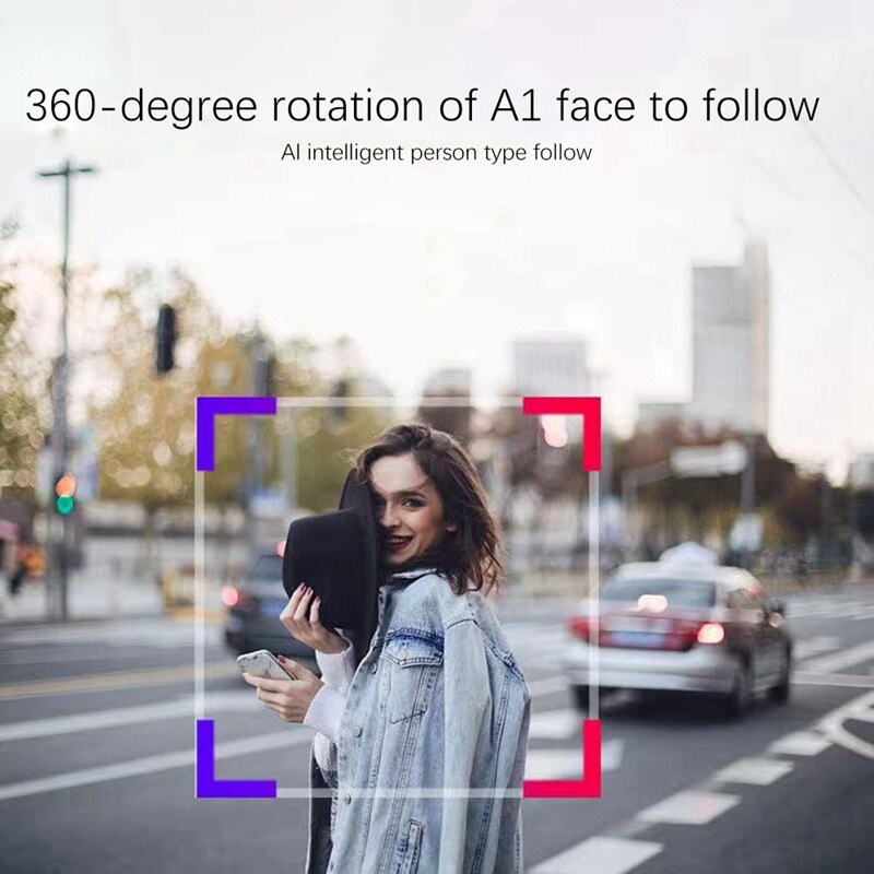 Webcam 360° Face Follower Motion Tracking 1080P HD USB Webcam Built-in Microphone for Mobile Phone Tablet PC