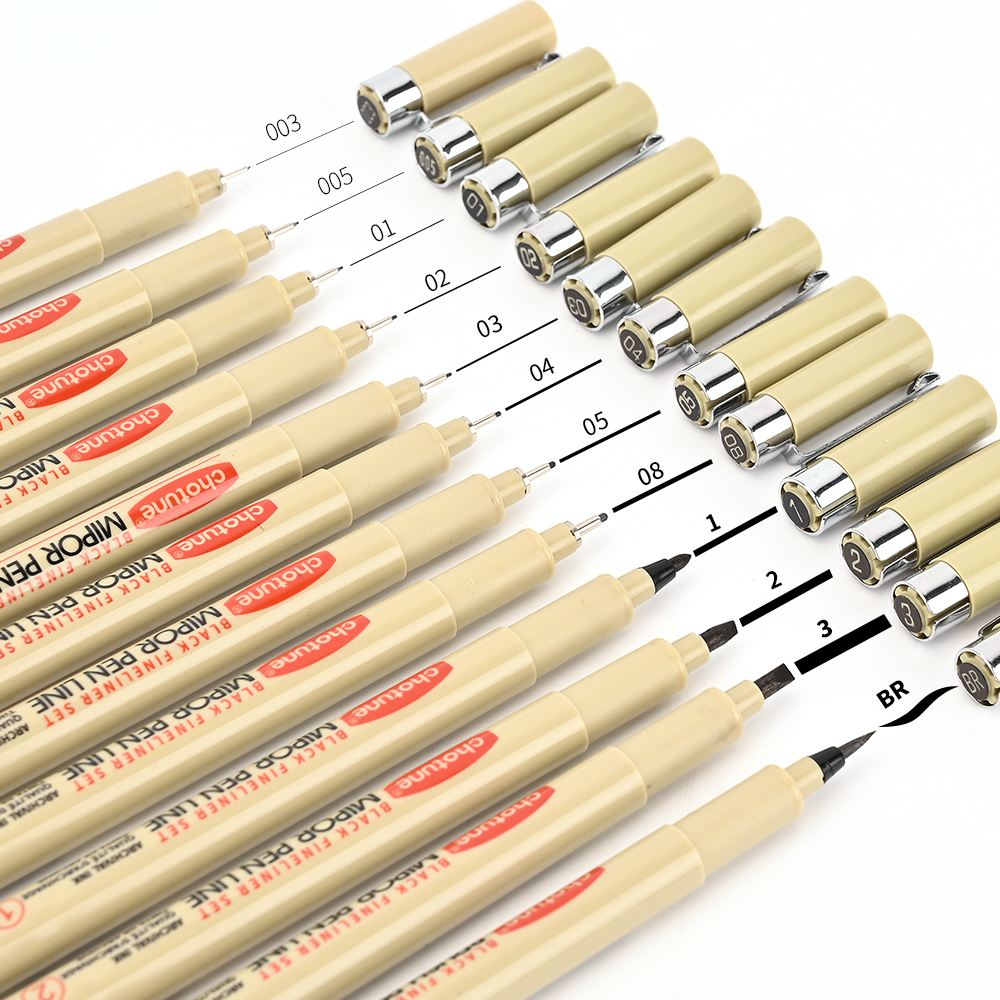 Pigment Liner Pigma Pen Manga Markers Needle Pen Hook Line Pen Sketch Sakura Pens Stationery Set Art Supplies School Supplies