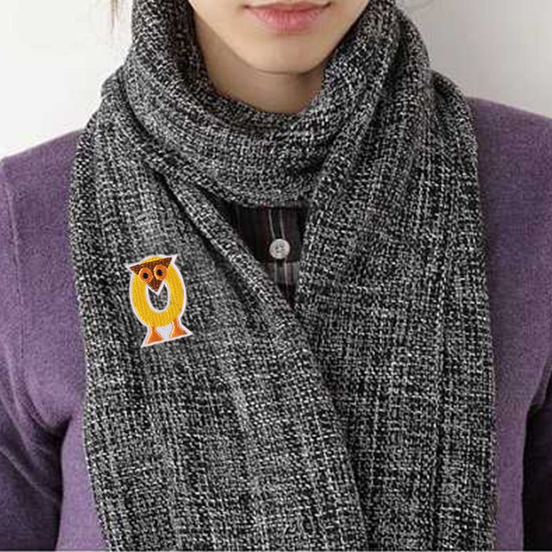 26Pcs English Letters Patches Cartoon Animal Alphabet Embroidered Applique Iron On/Sewing Badge for Kids Clothes DIY