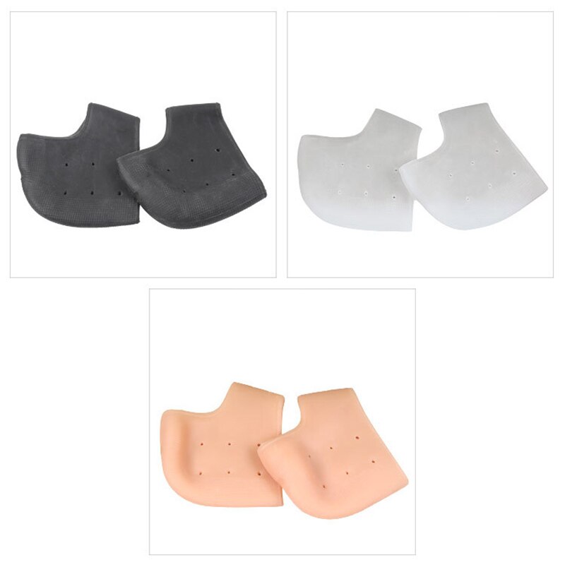 1Pair Heel Protective Pad Relief Plantar Fasciitis Silicone Cups Shoe Insert Invisible Soft Heel Cushion Reduce Pressure on Heel