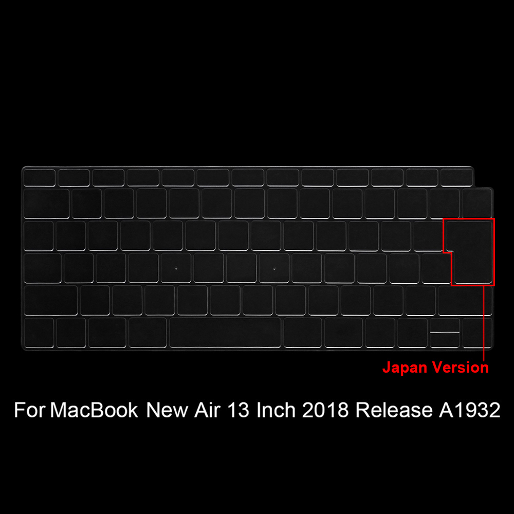 Tpu Clear Keyboard Skin Silicone Protector Cover Voor Macbook Air 13.3 "A1932 Pro13 M1 2337 A2179 Us Eu japan Versie: Japan version
