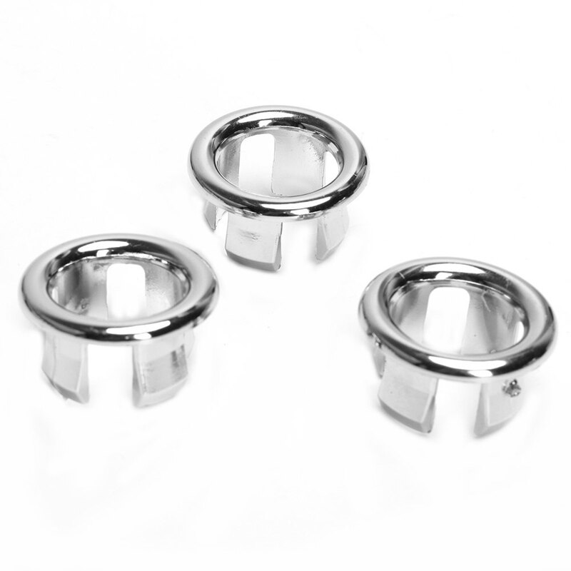 Praktische 3 Bad Sink Ring Overloop Cover Spare Wasbak Cover Badkamer Keramische Wastafel Overloop Ring: Default Title