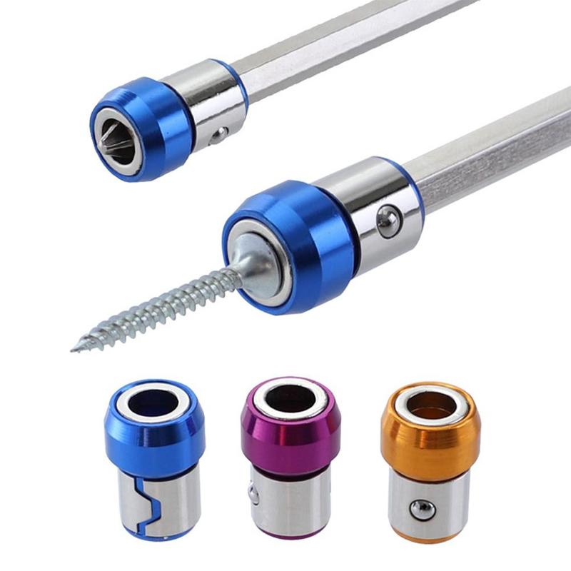 Batch Head Magnetic Ring Card Bead Type Strong Magnetic Ring Steel Power Head Tools Metal Sleeve Screwdriver Plus Magnetic C0O6
