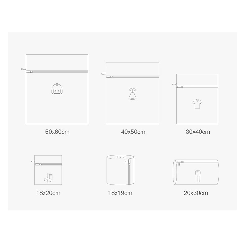 6-Piece Laundry Bag Washing Machine Special Protection Bag Underwear Thickened Anti-Deformation Mesh Bag