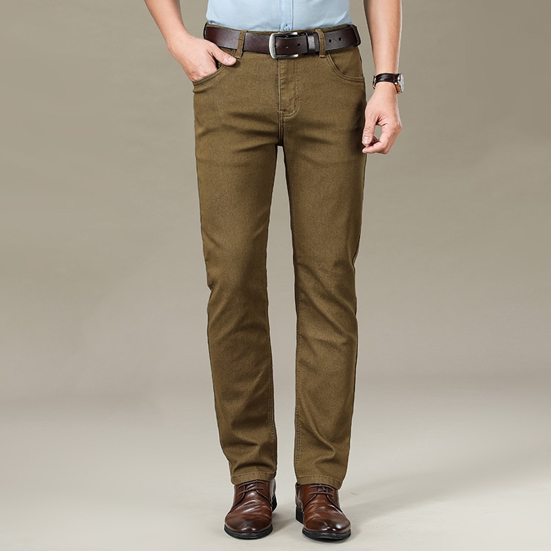 Beschikbaar geavanceerd stretch los recht klassiek recht zakelijk werk stretch casual lange broek streetwear jeans