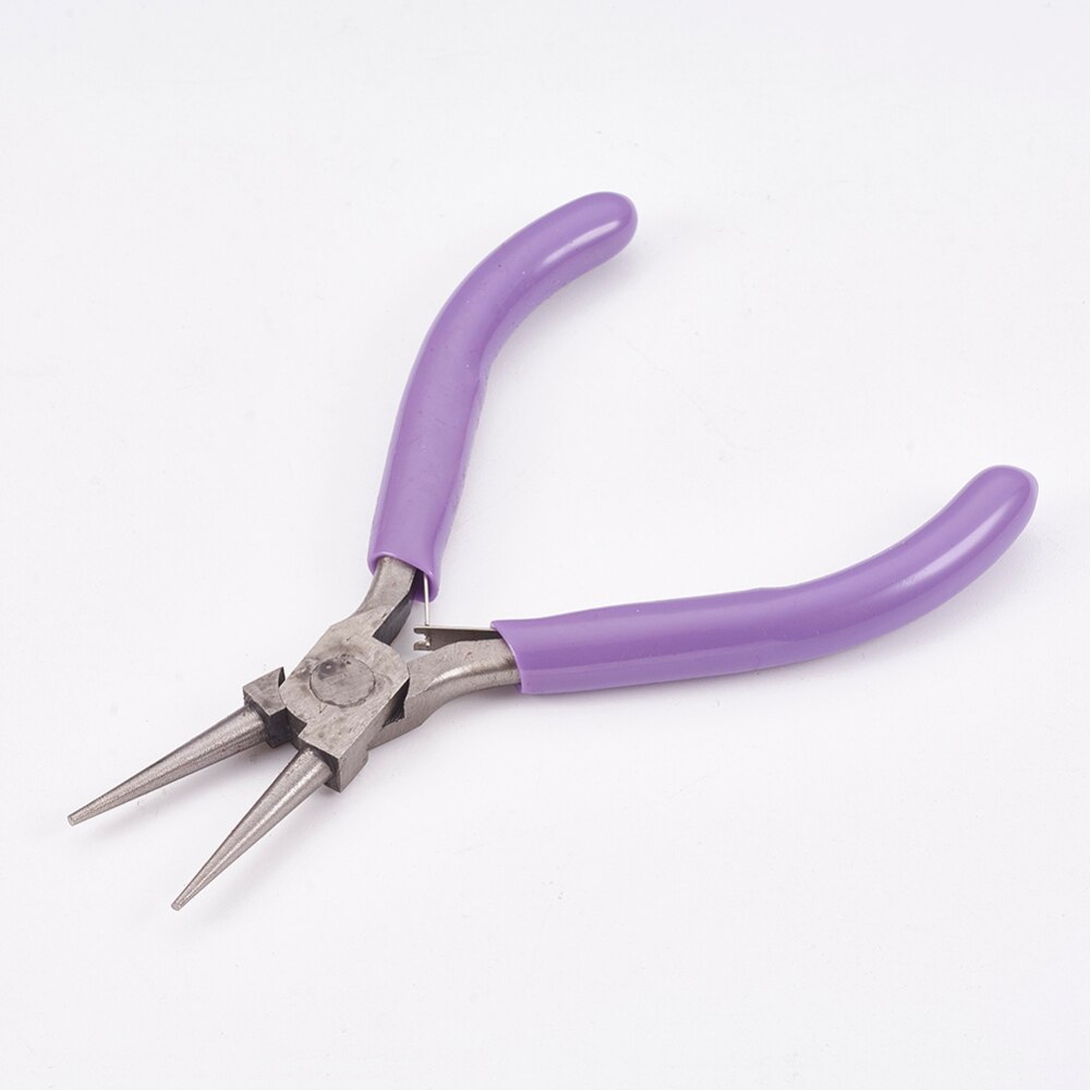 DIY Schmuck Werkzeug setzt mit Kohlenstoff Stahl Runde Nase Zangen und Kupfer Schmuck Draht für schmuck DIY machen, gemischt Farbe F80: 120x80x9mm
