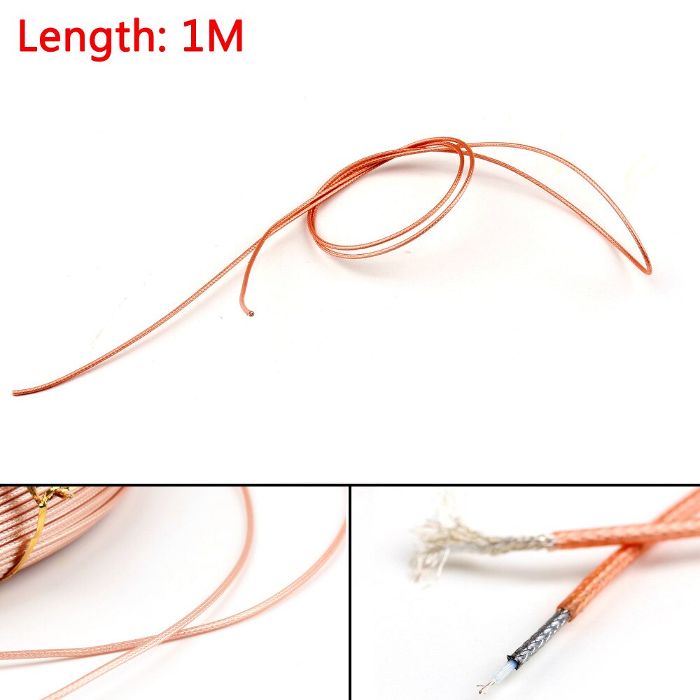 Areyourshop RG178 RF Coaxial Cable Connector 50ohm M17 M93-RG178 Coax Pigtail 1m 5m 10m 30m 50m Best Selling Wires Cable