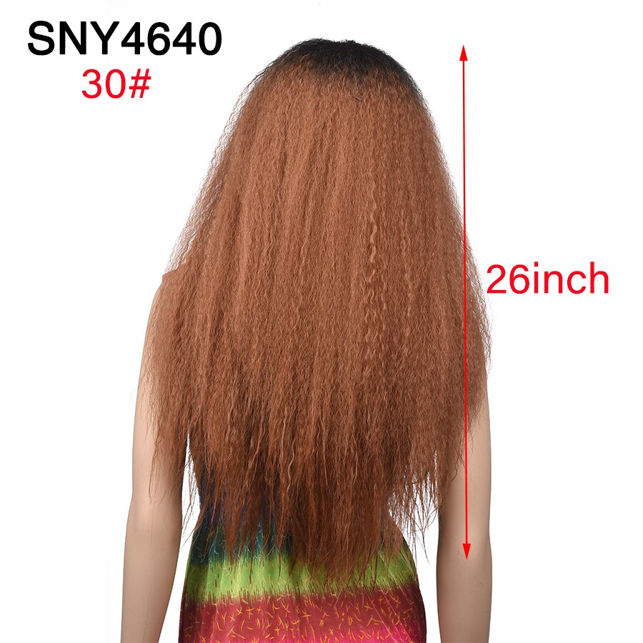 Alileader lang front blondere parykk syntetisk hår lavendel lilla oransje blond silkeaktig bølgete motstandsdyktig varme midtre del hår blondere parykk: Snø 4640