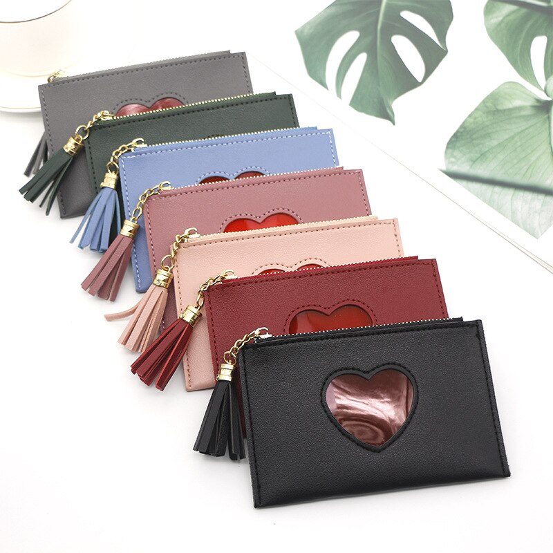 dames portefeuille en cuir synthétique polyuréthane dames porte-monnaie dames crédit portefeuille porte-cartes femmes multi-carte carte sac
