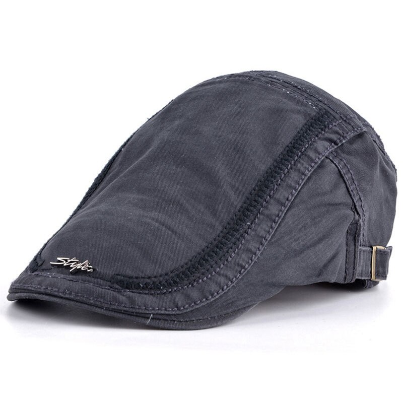 JNKET chapeau béret en coton de loisirs | Casquette à visière, casquettes plates, chapeau de soleil pour voyage en plein air, Casquette à bec de canard, Casquette, taille réglable: Grey