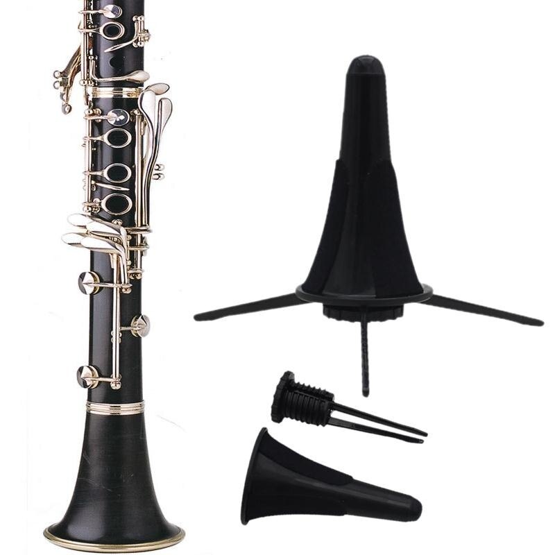 Klarinet Houder Saxofoon Statief Stand Metal Been Afneembare Draagbare Opvouwbaar Voor Hobo Fluit Sax Bell Wind Instrument