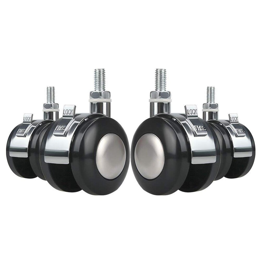 4 Pack 2-inch Swivel Castor Zinc Alloy Screw 360 Celsius Caster Wheels Heavy Duty for Trolley Furniture Caster: Default Title