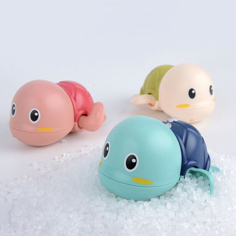 Leuke Cartoon Peuter Bad Speelgoed Wind-Up Schildpad Badkamer Baby Clockwork Animal Speelgoed