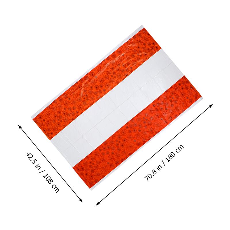 3 Stks/set Wegwerp Halloween Tafel Mat Spider Web Tafel Dekken Tafelkleed Plastic Tafel Dekken Eigenzinnige Halloween Tafelkleed