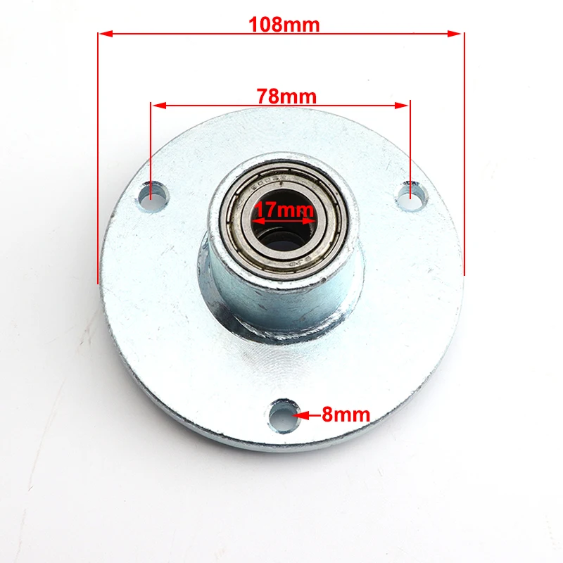 15mm/17mm 3 Stud Front Wheel Knuckle Spindle 5"/6" Wheel Hub For DIY 110cc 168 200F Go Kart Buggy ATV UTV Quad Bike Parts: black