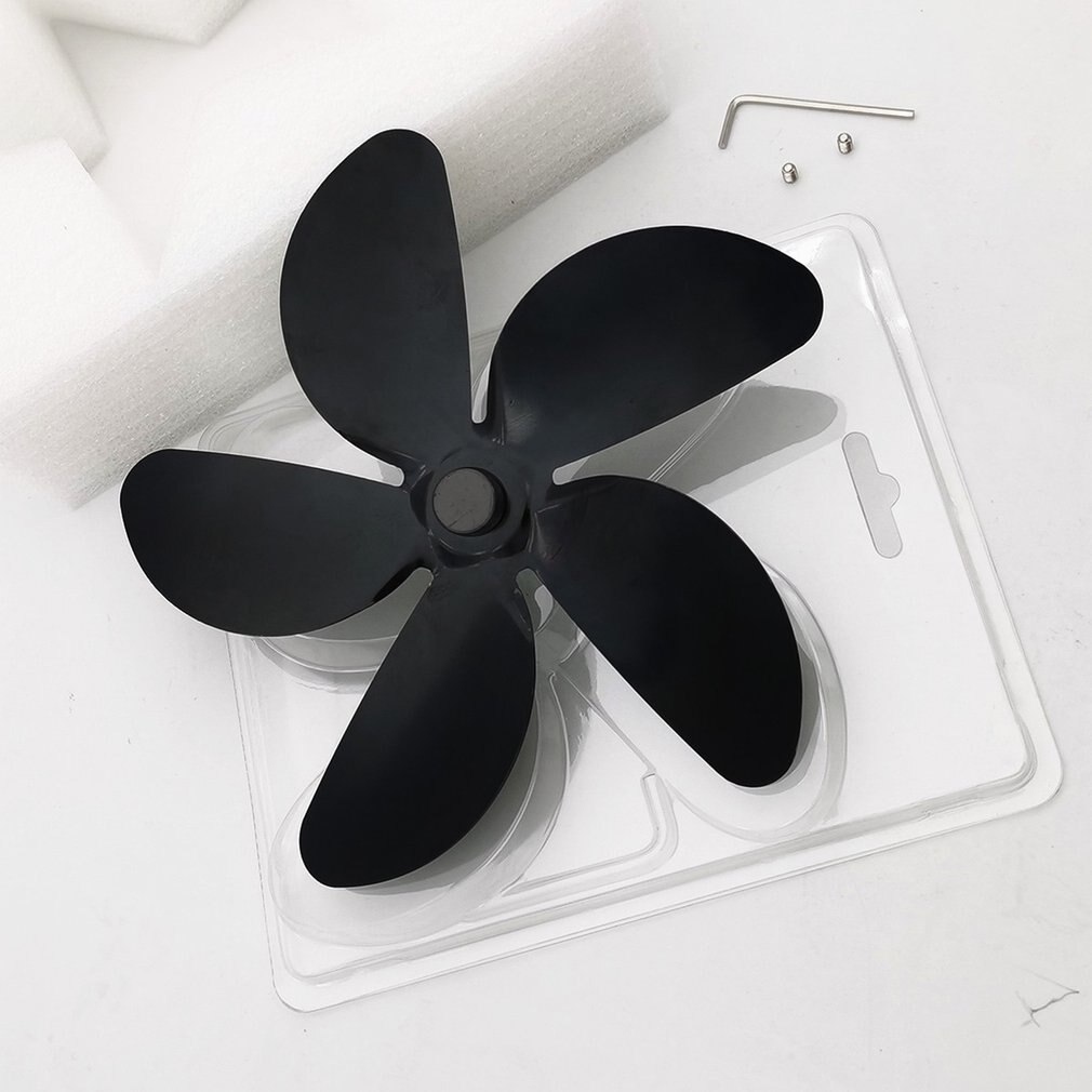 Fireplace Heater Fan With Five Blades Stove Fan Quiet Home Efficient Heat Distribution Fireplace Accessories