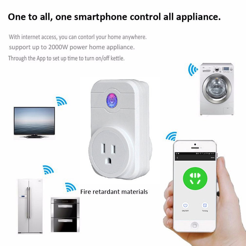 WiFi Smart Plug With Ports Timing Socket Voice Control Wireless Time Switch EU/US/UK