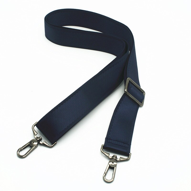 Black Nylon Bag Strap For Men Bags Strong Shoulder Strap Men Briefcase Laptop Bag Belt Length 150CM Bag Accessory: NO 17 Dark blue