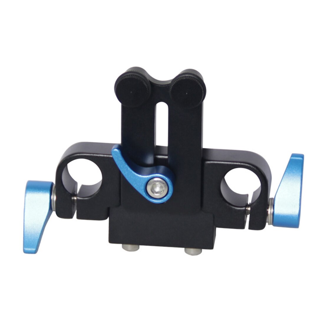 Aluminum Alloy 15mm Rail Rod Support System Baseplate 1/4" Quick Release Plate Mount for Follow Focus Mattebox DSLR Rig 5D2 5D3