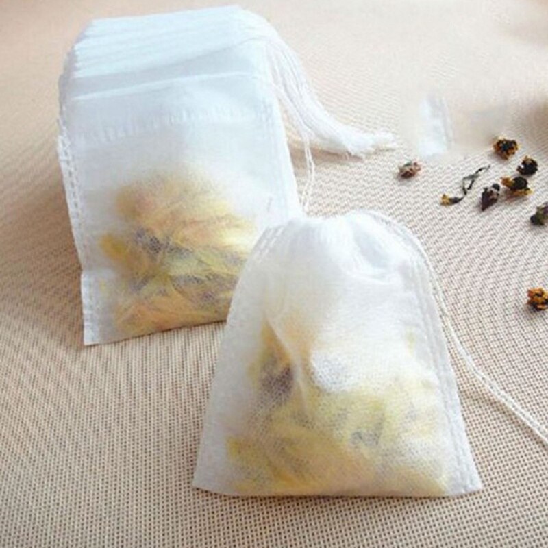 100 sztuk torebki herbaty torby robić torebki herbaty Infuser z strunowy uzdrowić foka 5x7CM saszetka bibuła filtracyjna torebki puste torebki herbaty