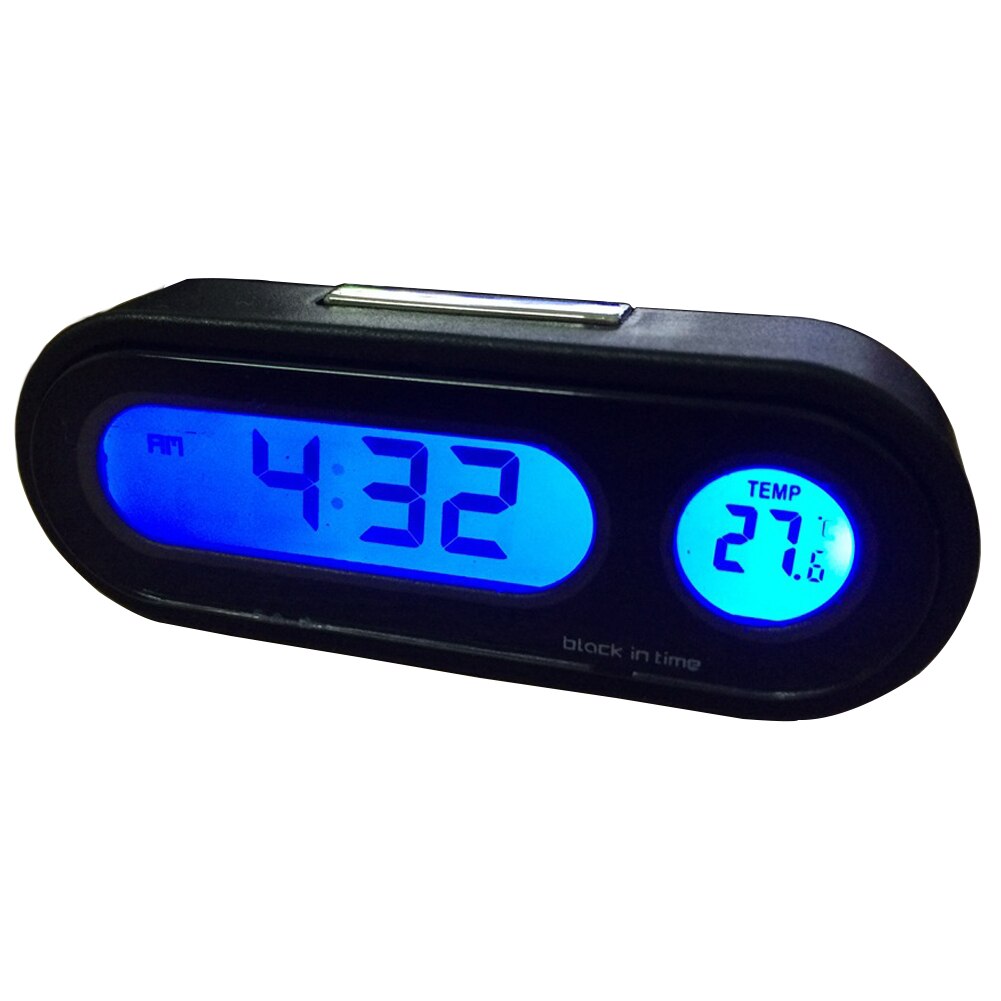 K02 Insert Dashboard Kantoor Led Mini Elektronische Thermometer Interieur Auto Digitale Klok