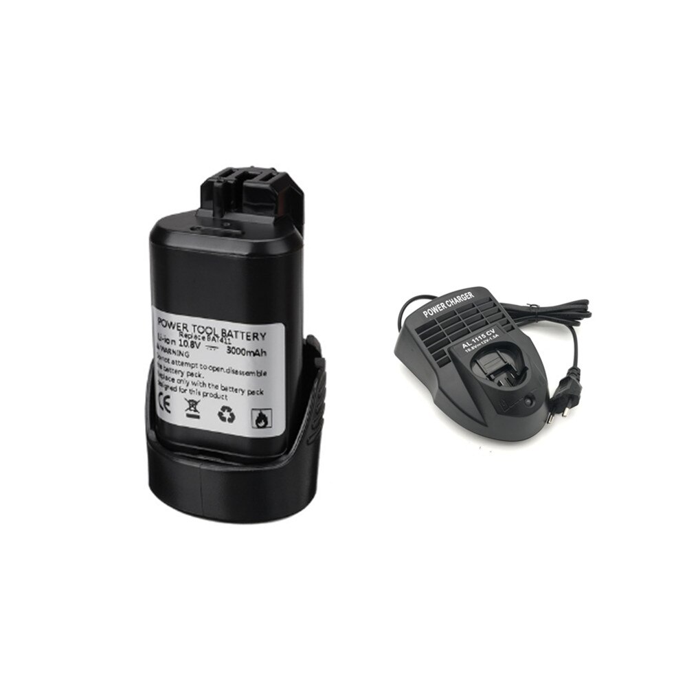 Bat 411 elverktyg batteri 10.8v 12v 3000 mah li-ion batteri för bosch 2 607 336 013, 2 607 336 014 2 607 336 333 12v 3.0ah: Röd