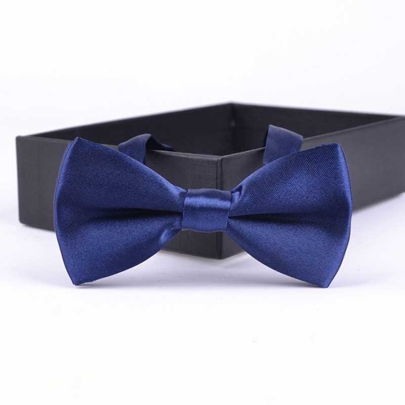 Klassische freundlicher Bowtie Jungen Grils Baby freundlicher Fliege fest Farbe Minze Grün verrotten Schwarz Weiß Grün Schmetterling Gravata: Marine Blau