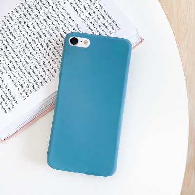 Case For iphone 7 8 SE Shockproof TPU Liquid Silicone Protective Phone Back Cover for iphone SE soft Case: Cotton Fabric / black