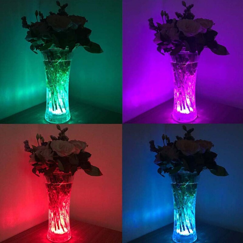 Rgb Submersible Led Remote Onderwater Gebruik Led Licht 10 Leds Aaa Batterij Waterdichte Lamp Zwembad Licht Schijnwerpers Fontein