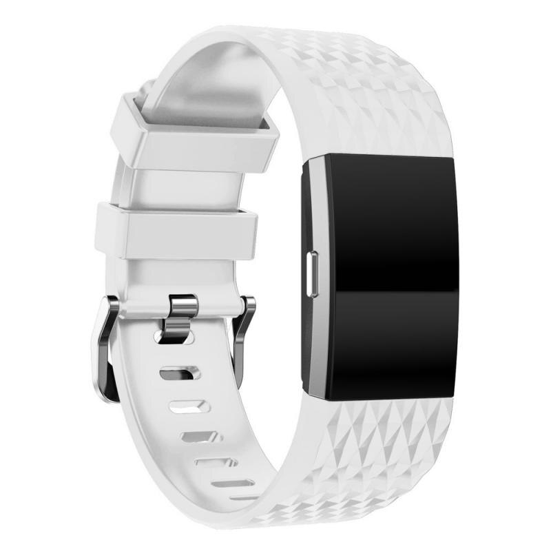 Youth 3D Texture Silicone Strap for Fitbit Charge 2 Smart Watch Strap Buckle Watchband Wrist Band Bracelet Clock Accessorie TSFH