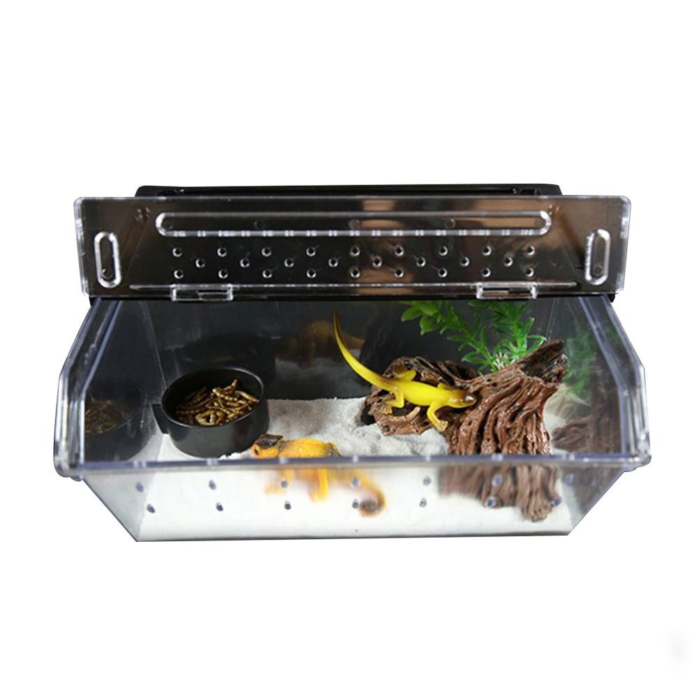 Más vendidos para caja de reptiles terrario para reptiles, caja de alimentación de acrílico transparente duradero para animales de cría, insectos