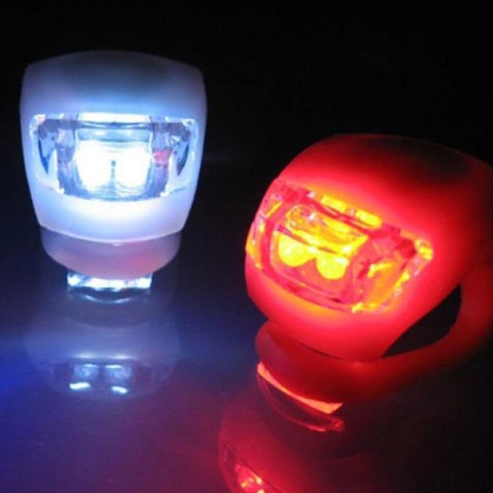 WasaFire Mini LED Fiets Licht fietslicht Head Voor Achterwiel Fietsen Waarschuwing Achterlicht Achterlichten Waterdichte Siliconen 3 Modi